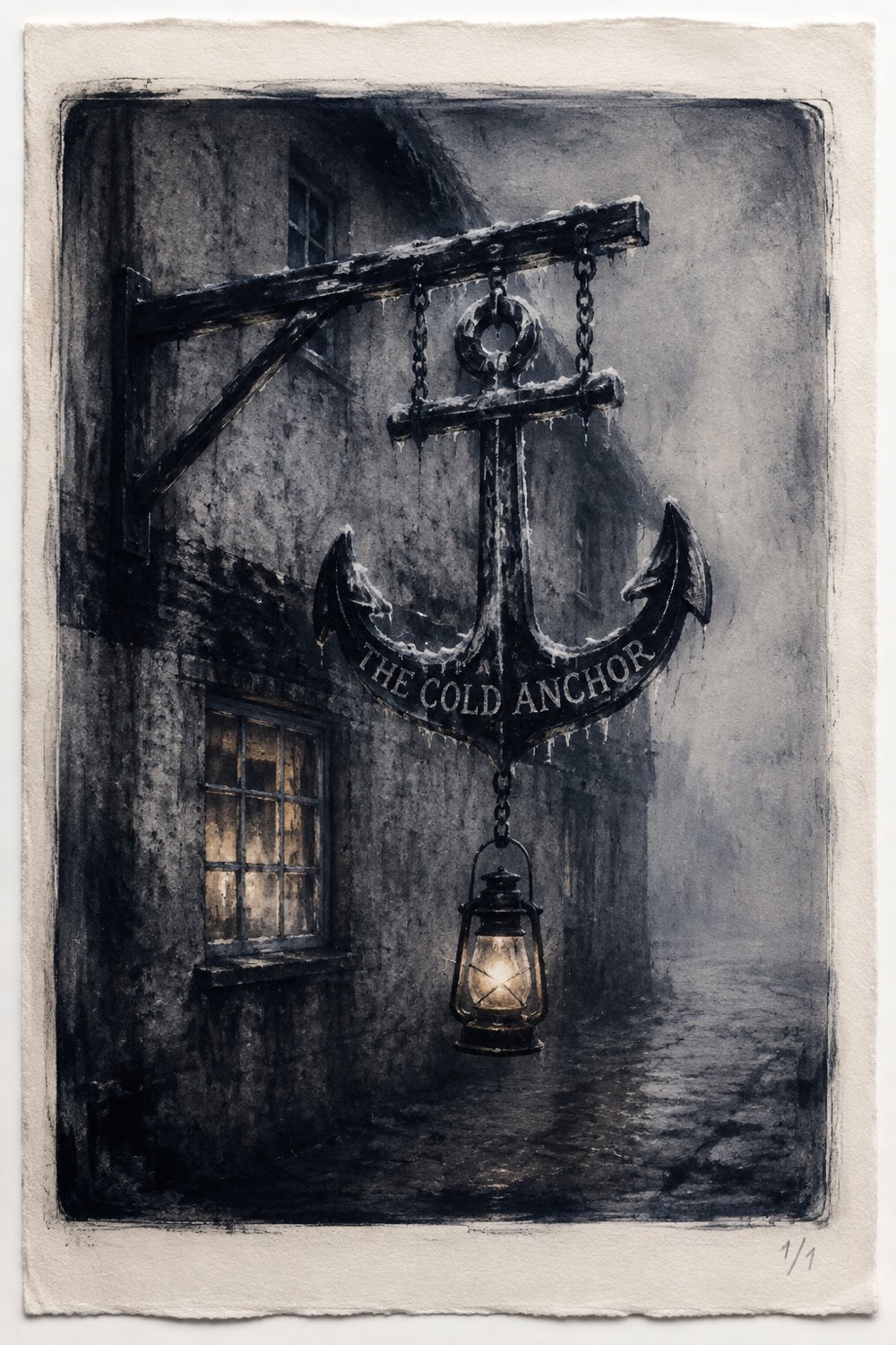 THE COLD ANCHOR'S SIGN — plate