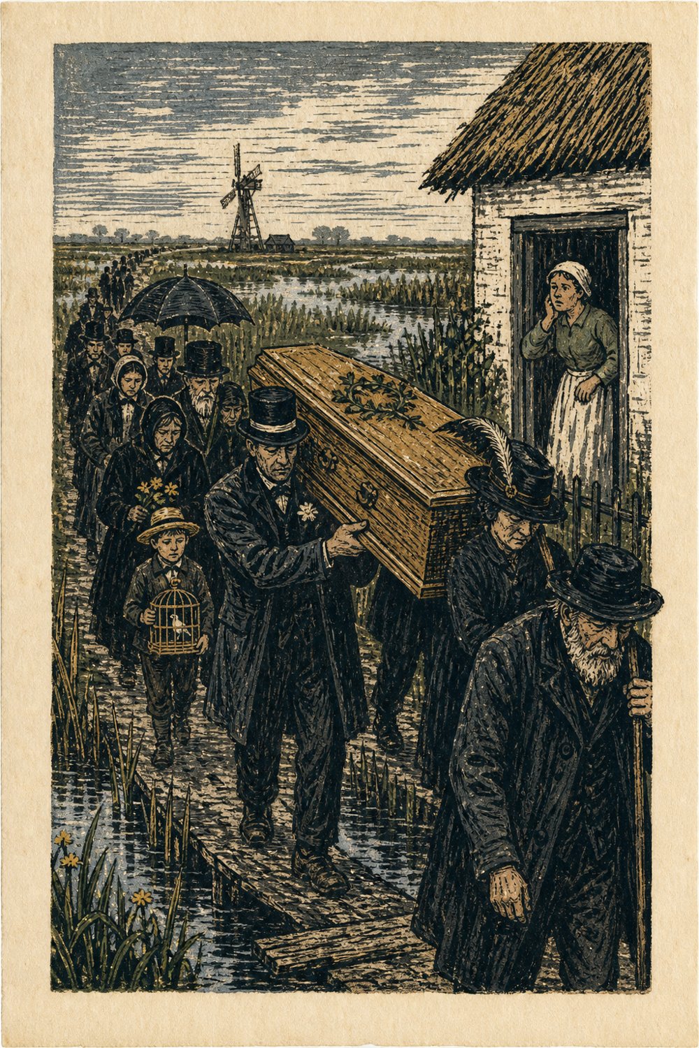 THE WRONG FUNERAL — plate