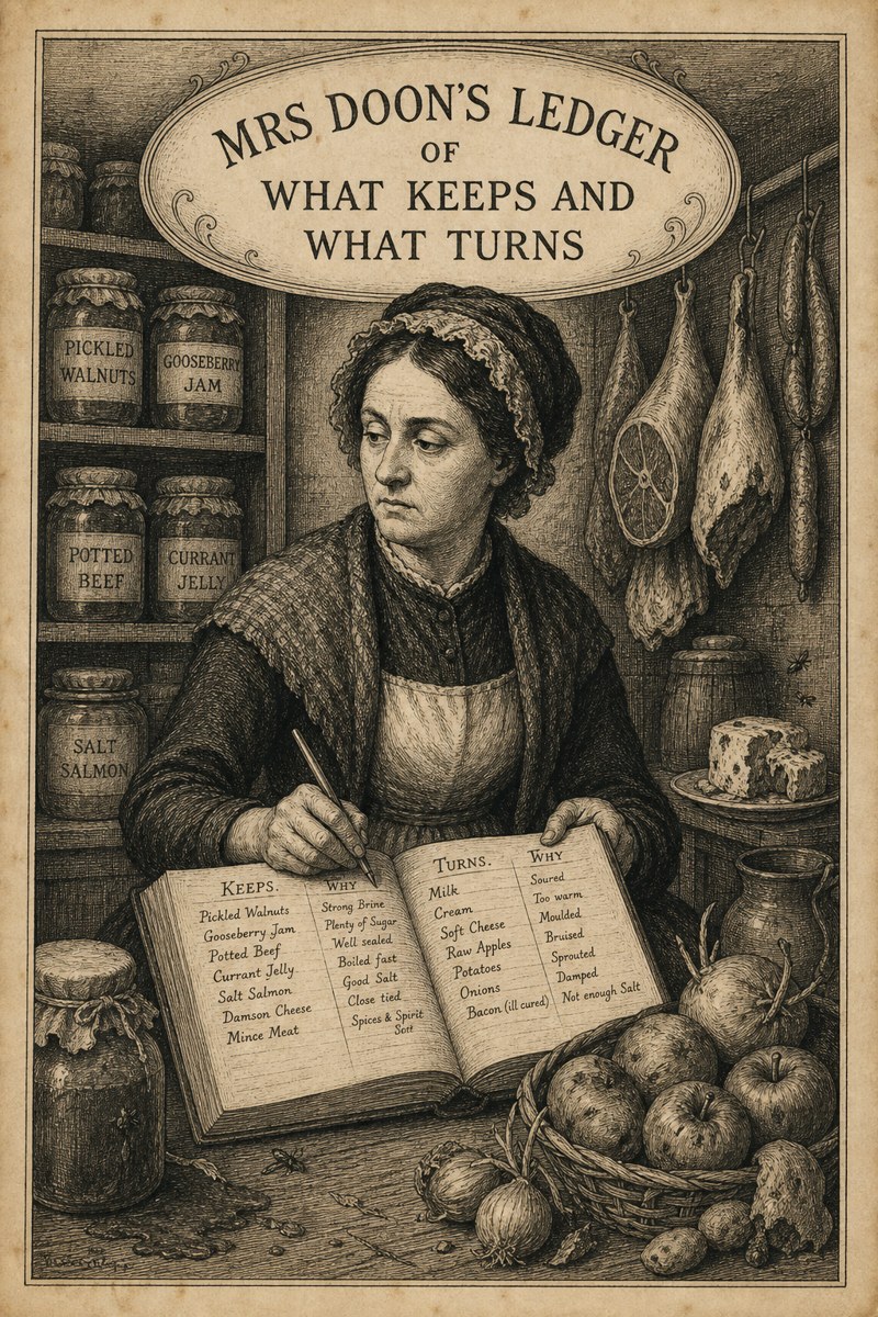 MRS DOON'S LEDGER OF WHAT KEEPS AND WHAT TURNS — compiler