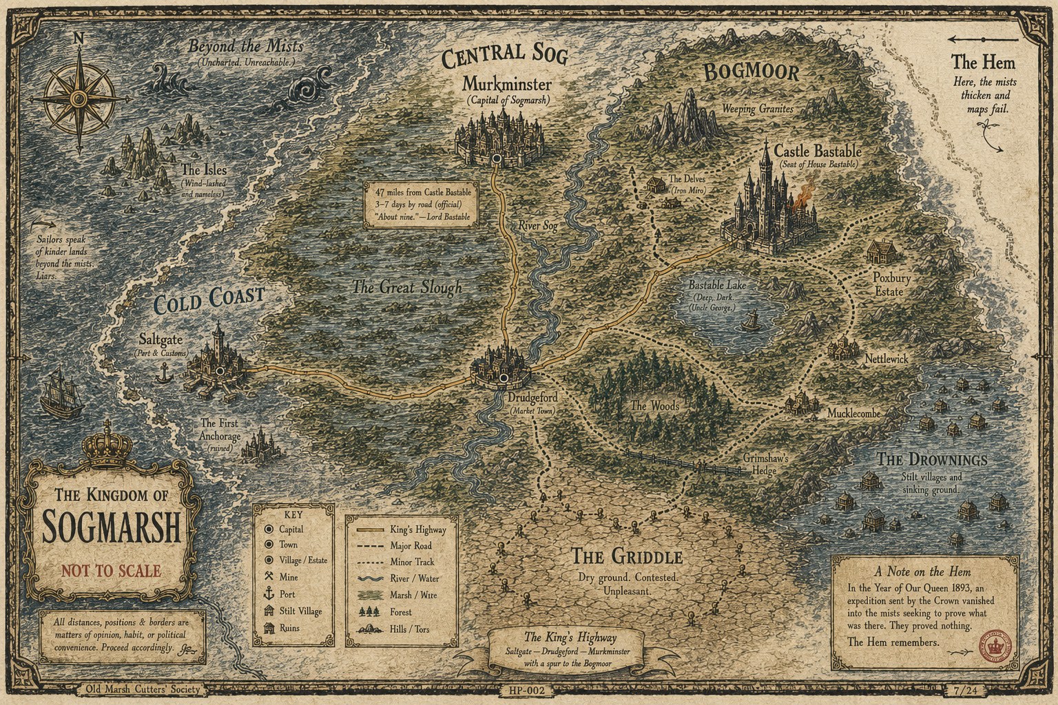 The Kingdom of Sogmarsh — HP-002 endpaper