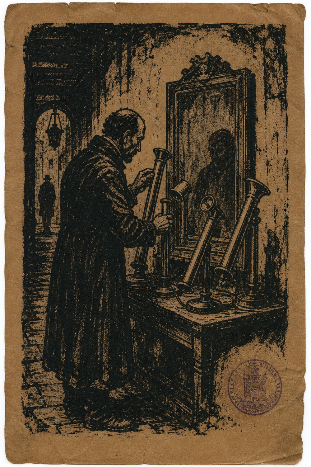 WHAT THE MIRROR SAW — plate