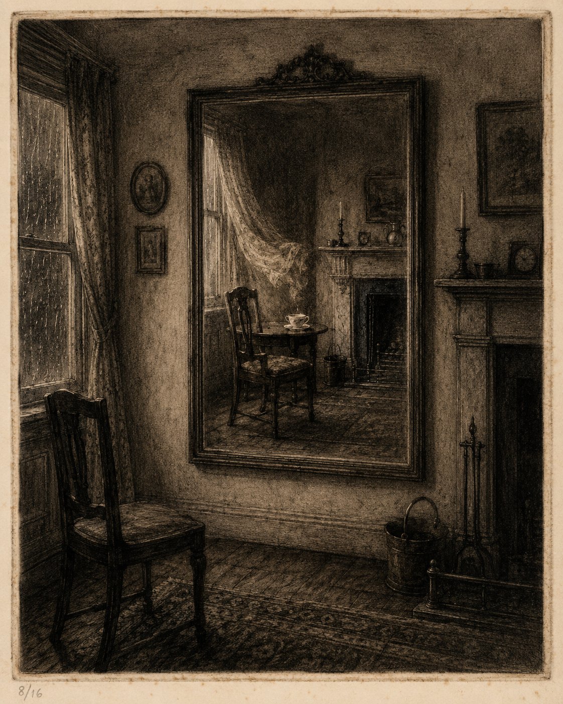WHAT THE MIRROR SAW — plate