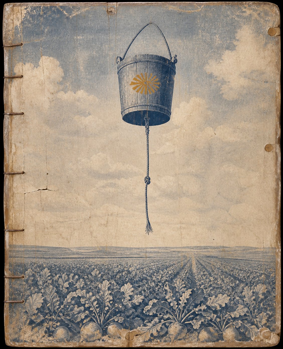 THE BUCKET THAT FELL UP — plate