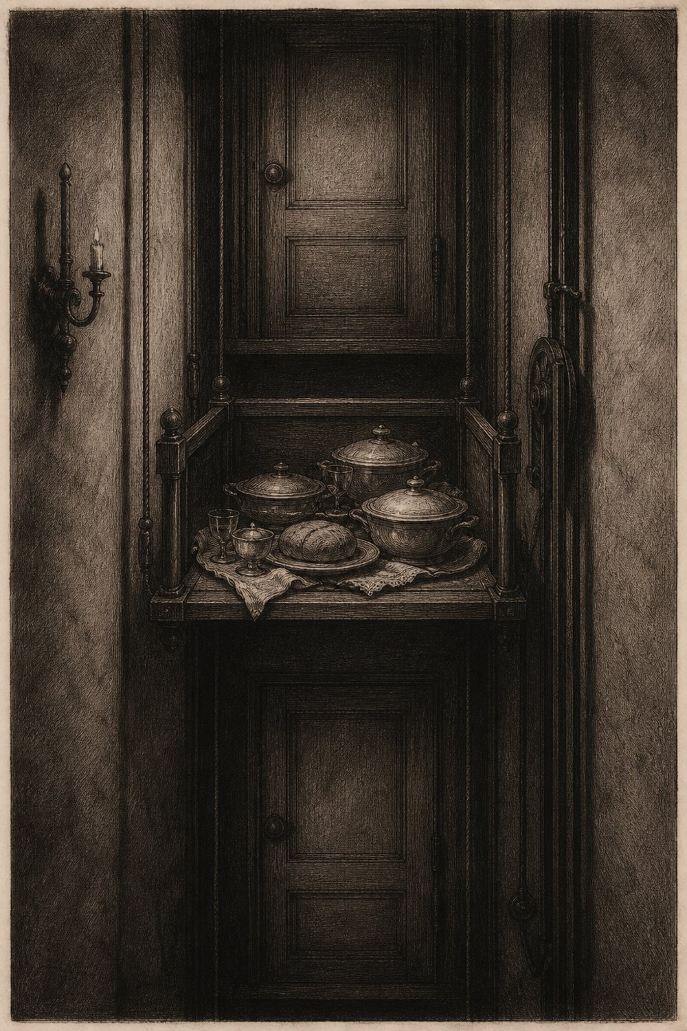 THE DINNER THAT WAS NEVER BROUGHT UP — plate