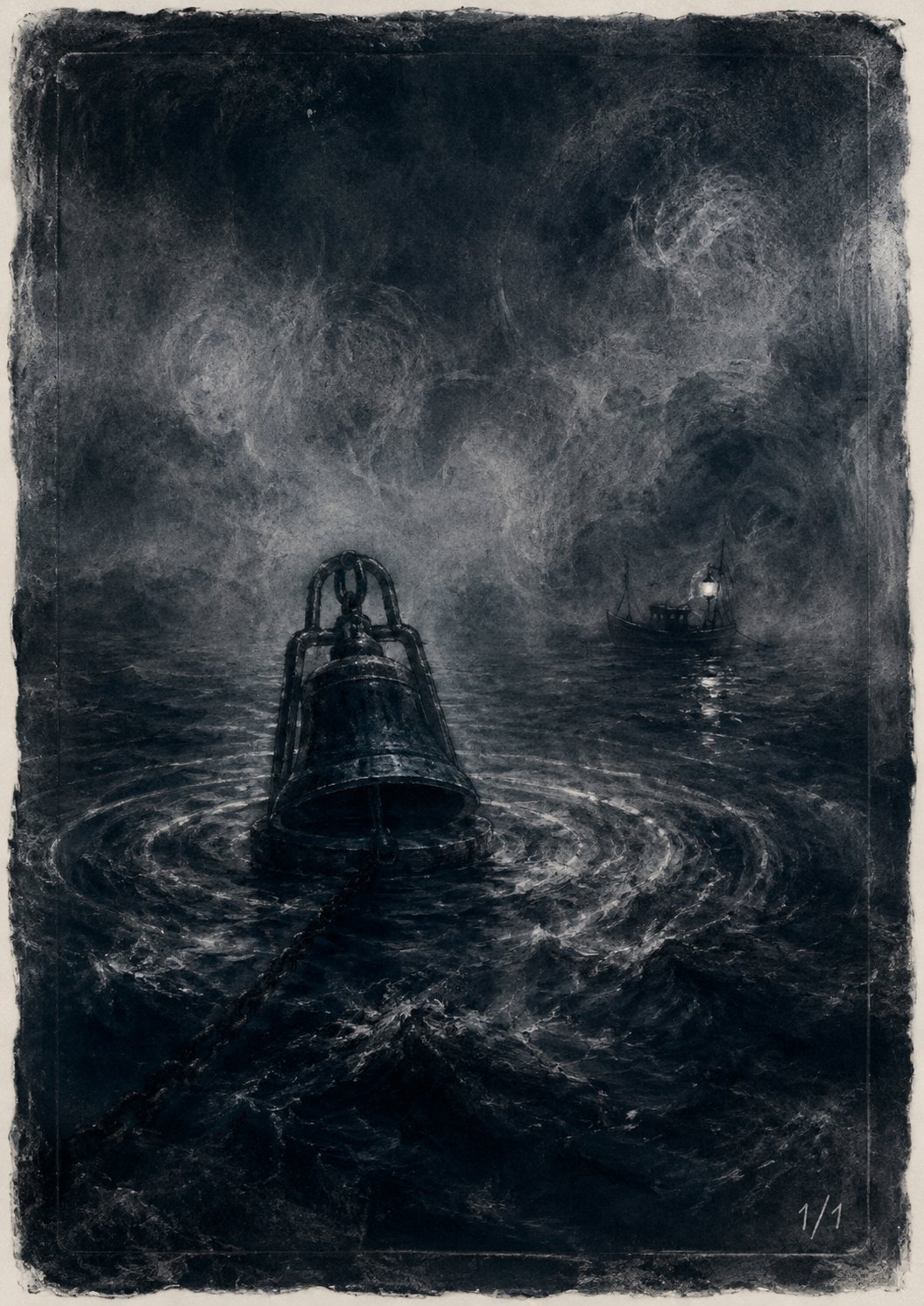 THE BELL-BUOY OF THE FIRST ANCHORAGE — plate