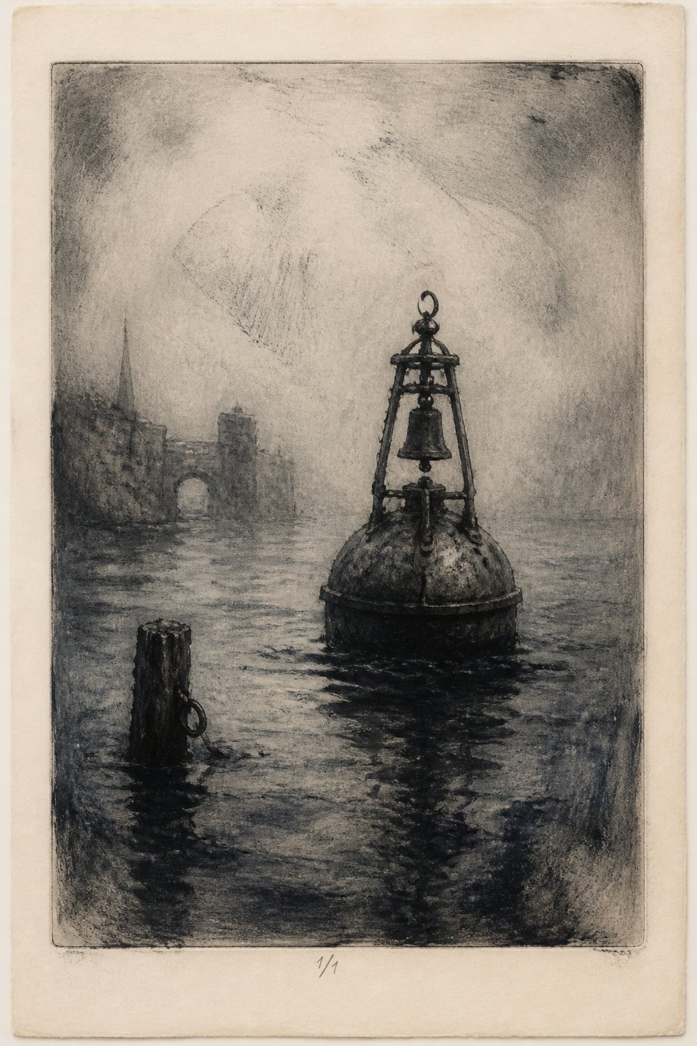 THE BELL-BUOY OF THE FIRST ANCHORAGE — plate