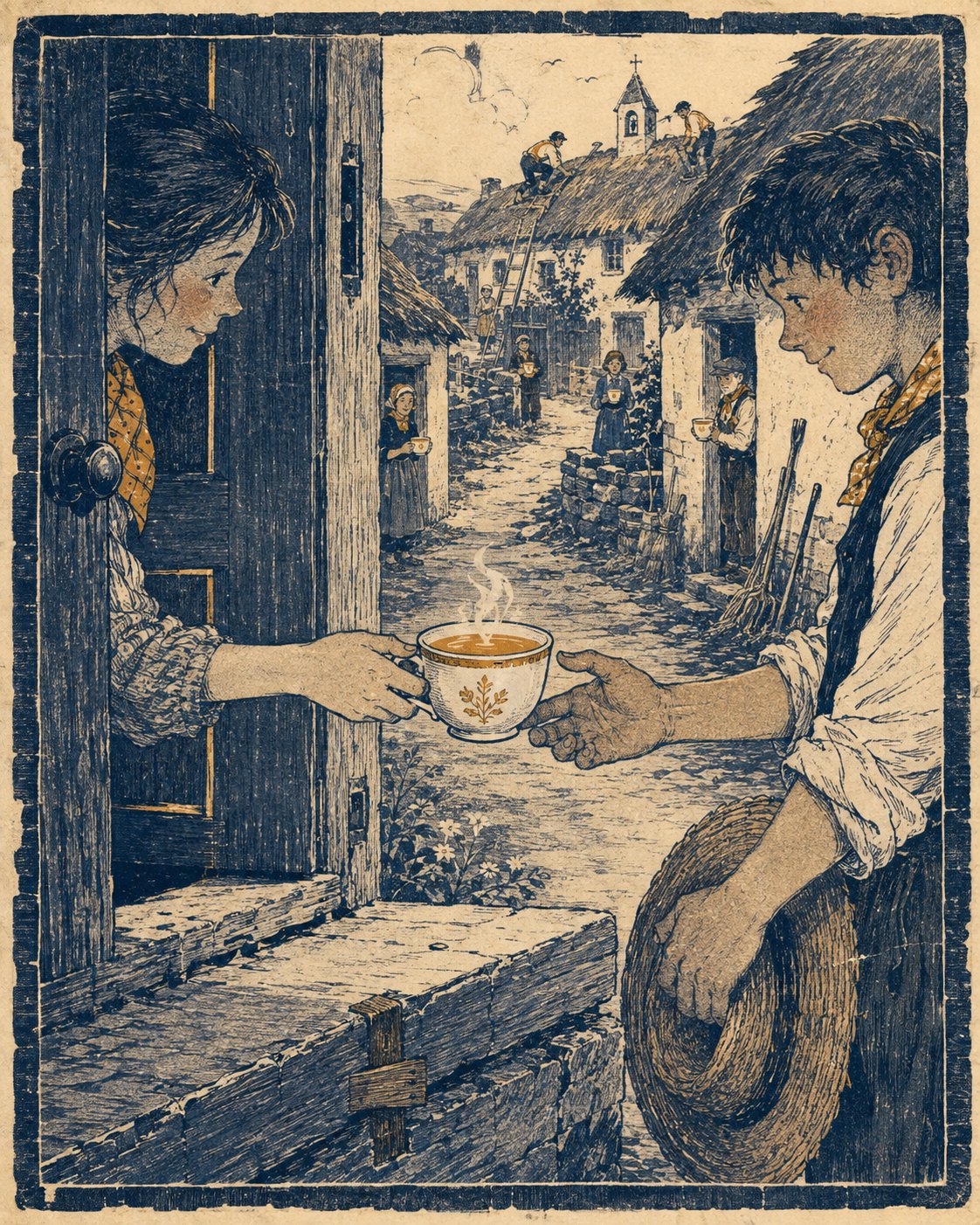 IS THERE TEA? — plate